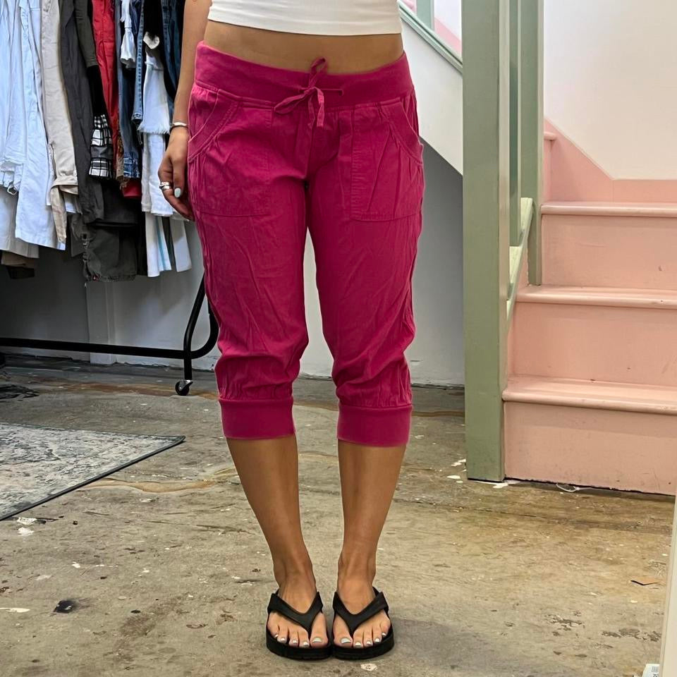 Pink cargo capris