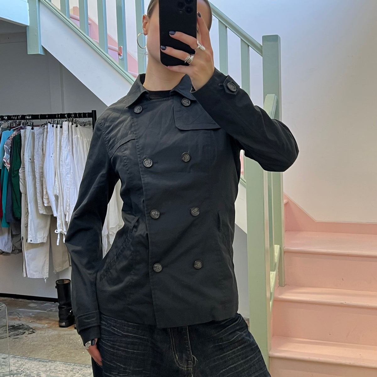 ONLY lightweight cropped trench coat