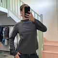 Grey long sleeve blouse
