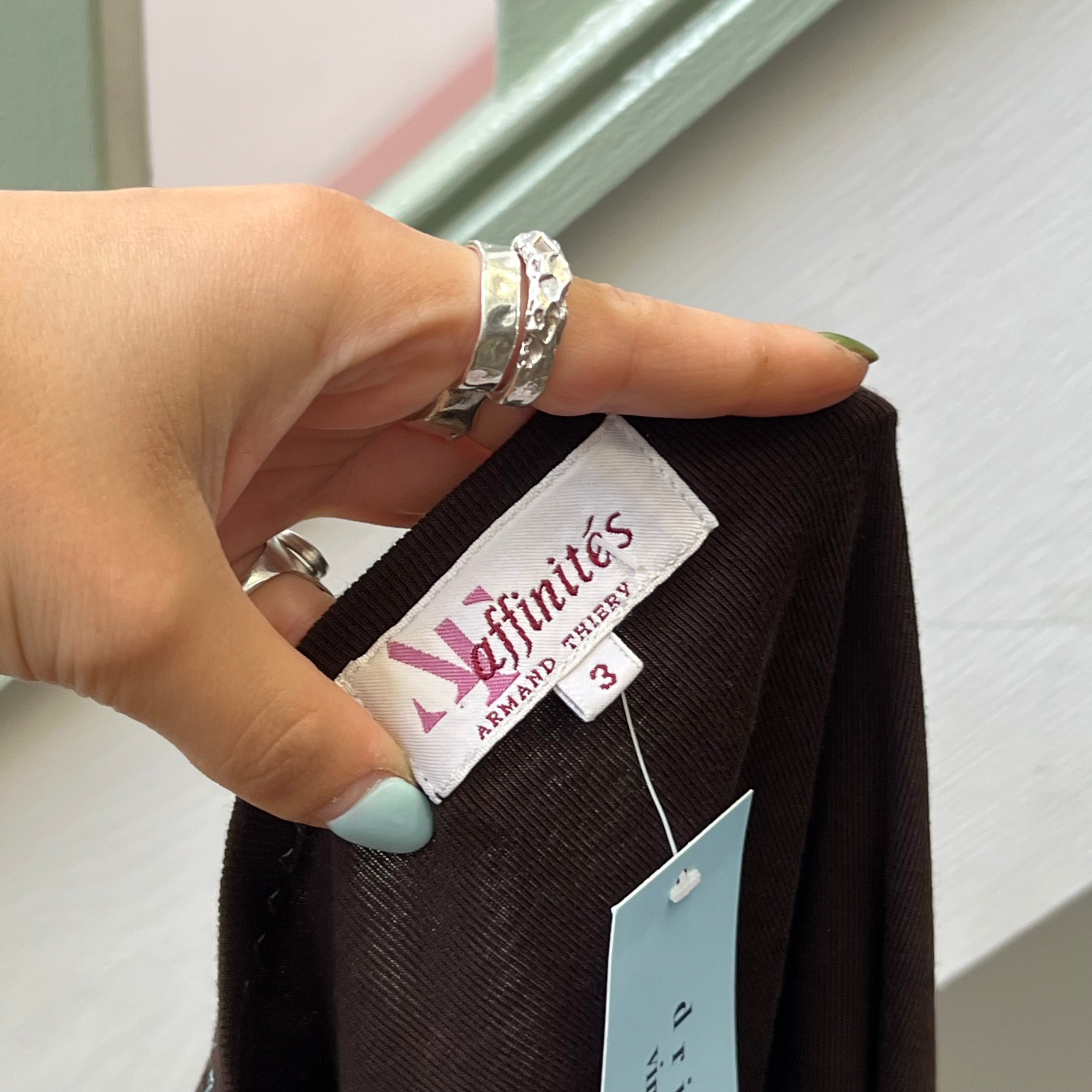 Brown long sleeve top,