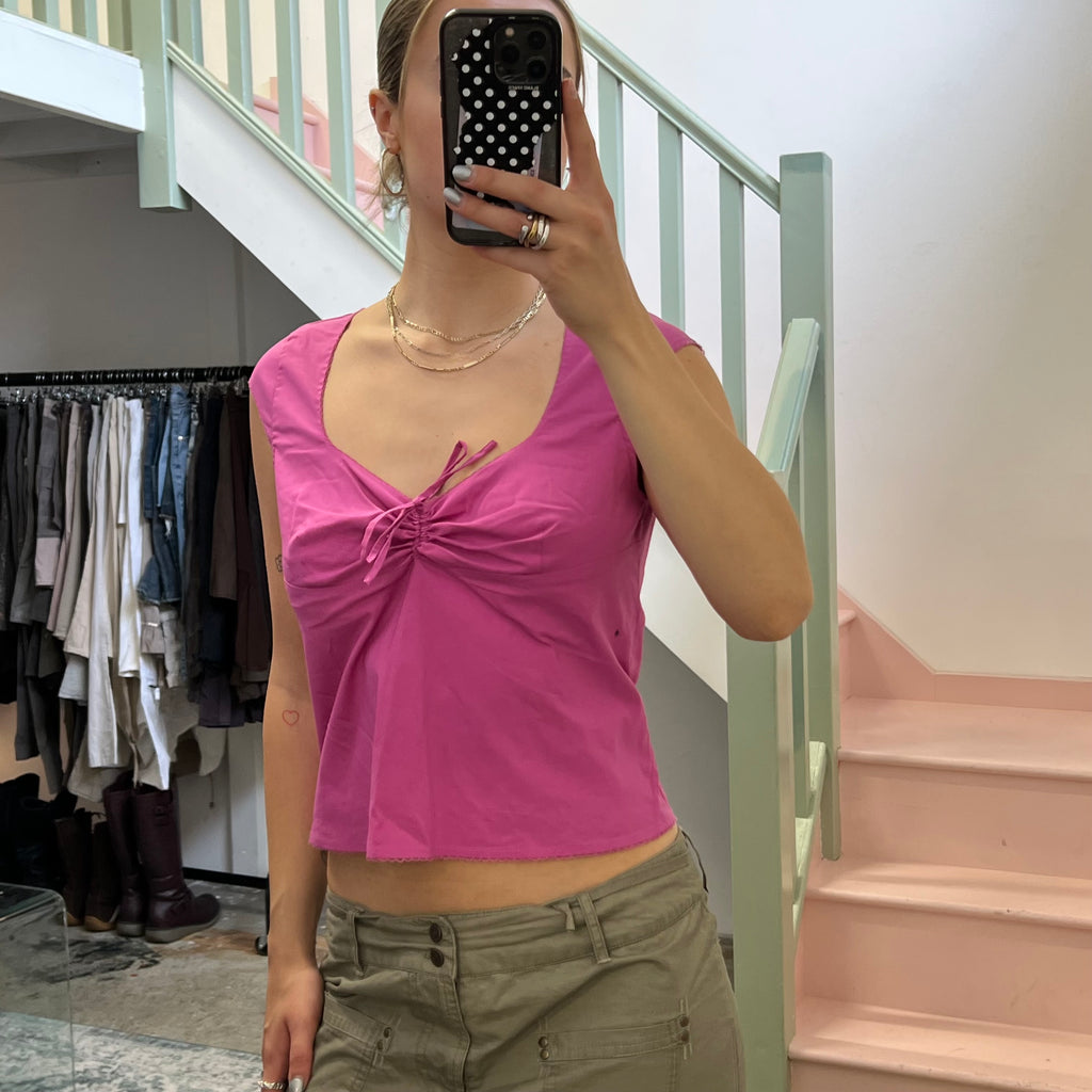 Oasis fuchsia blouse
