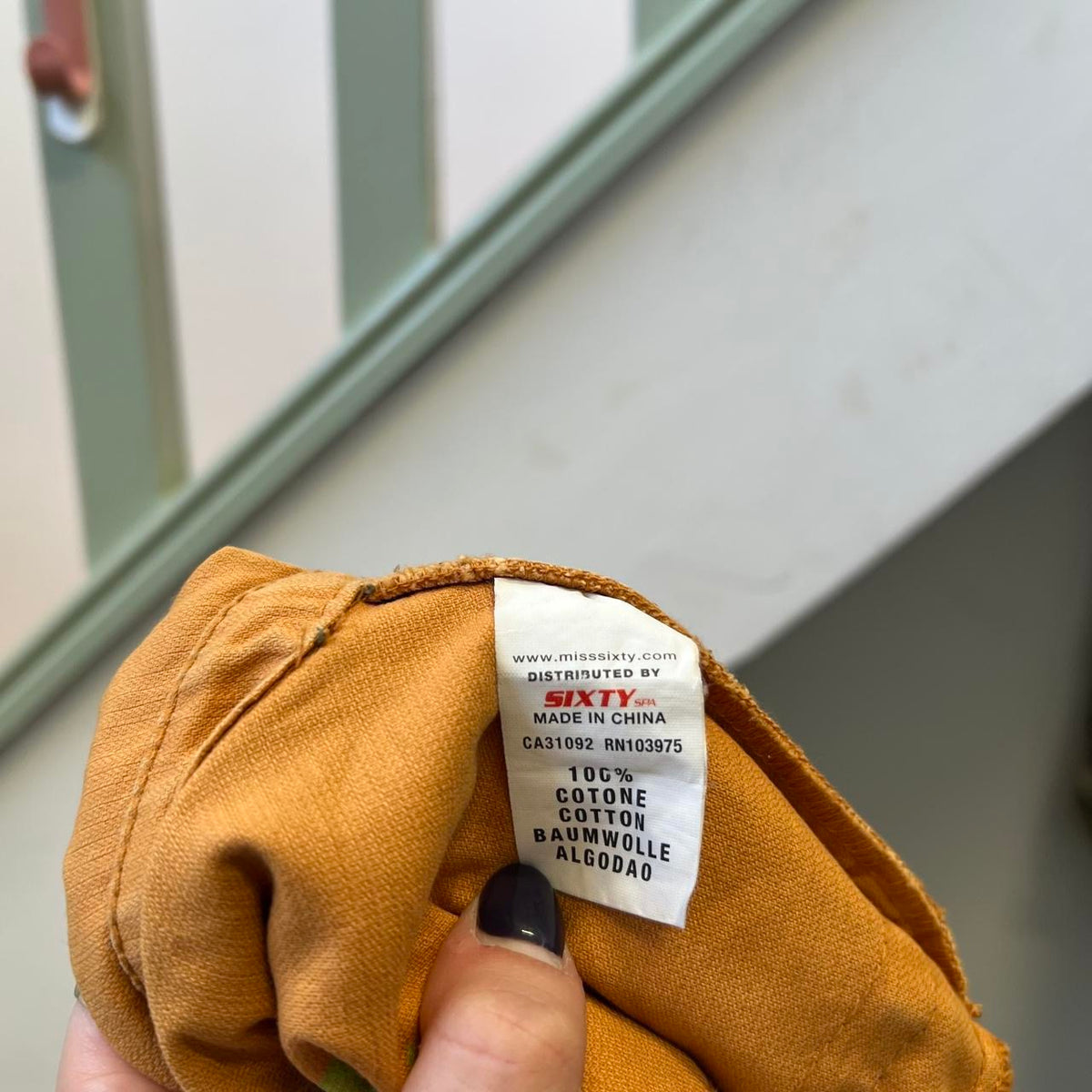 Miss Sixty orange lightweight bomber jacket