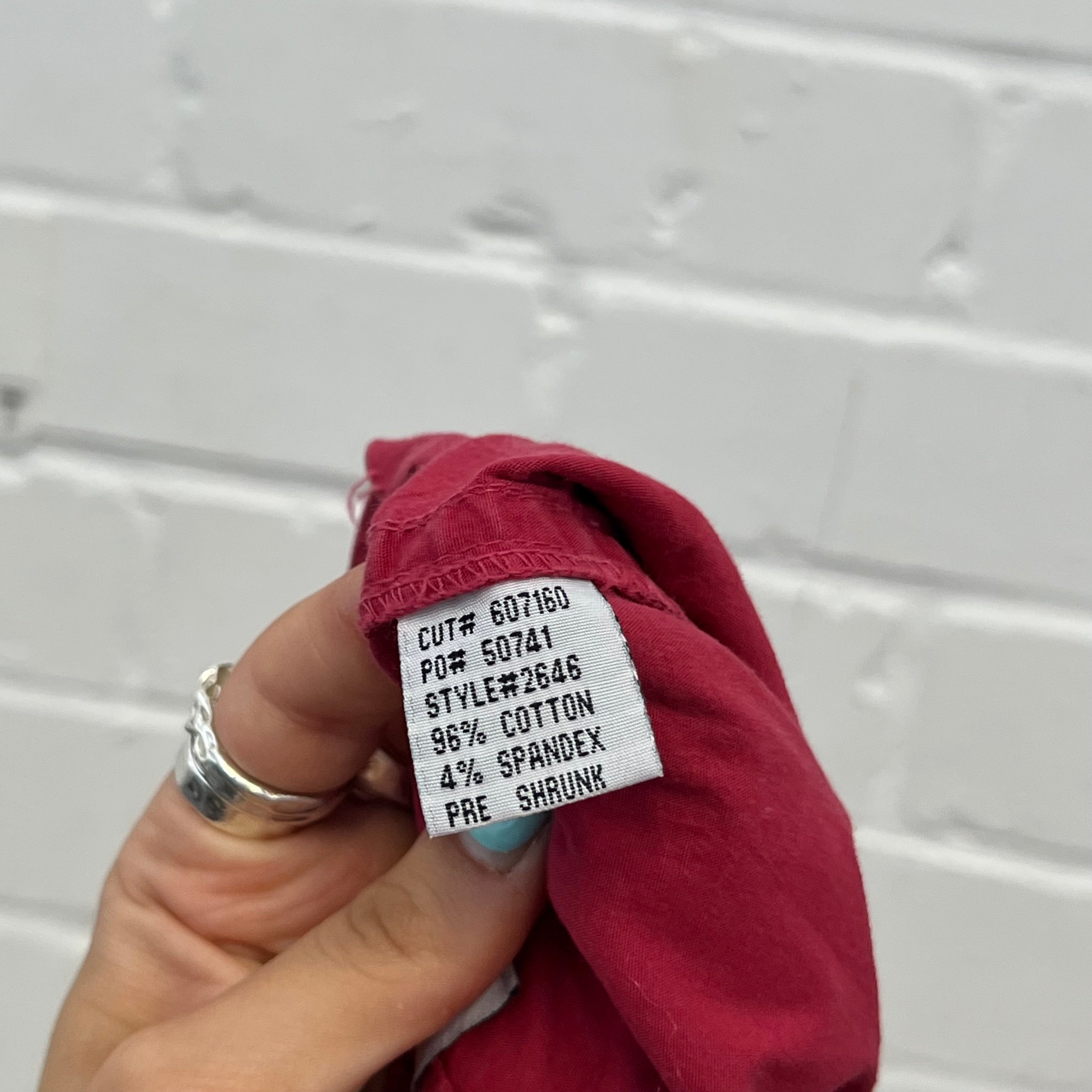 Red wide leg cargo capris