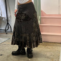 Patchwork maxi skirt