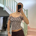 Miss Sixty check off shoulder blouse