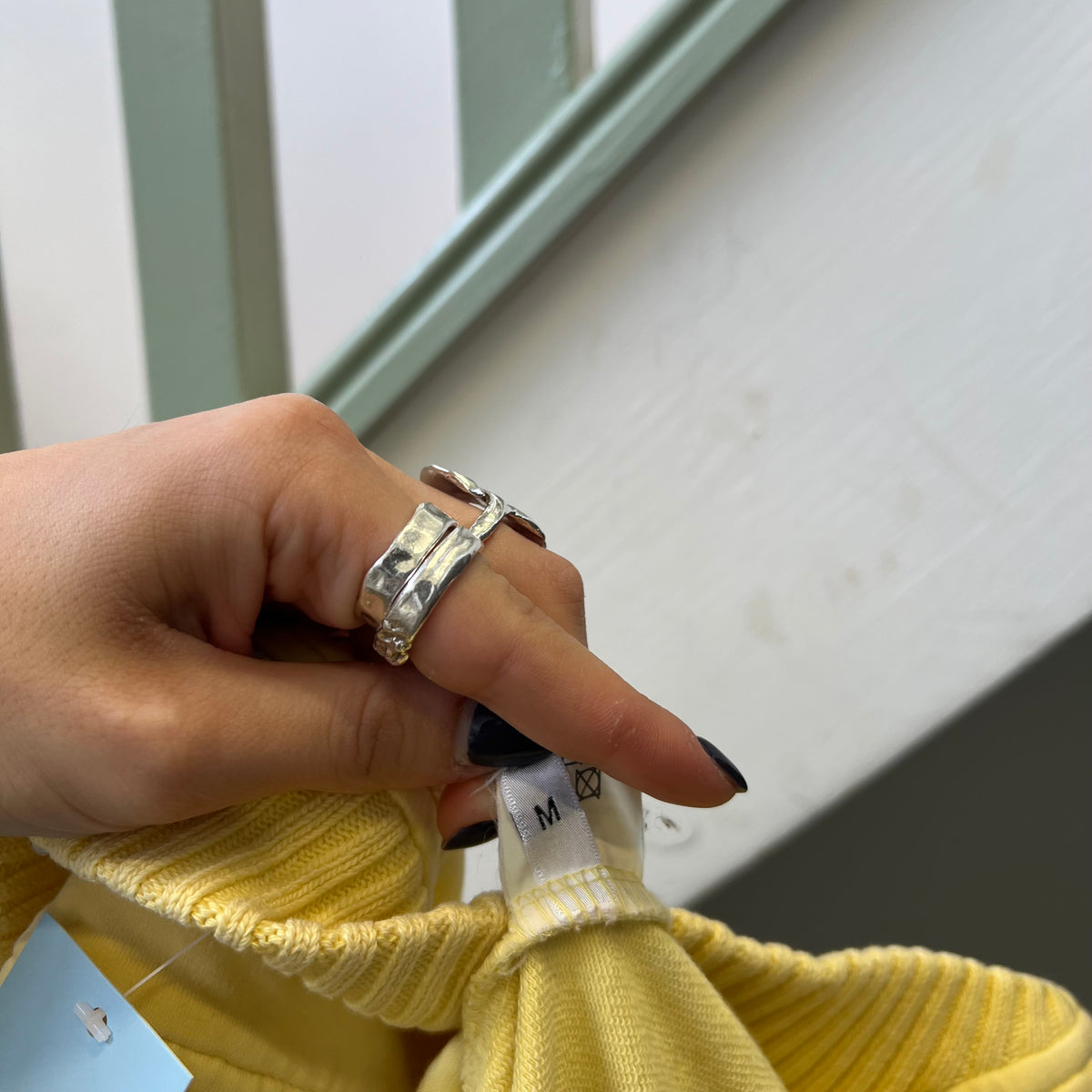 Yellow fitted button up bomber jacket