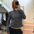 Grey Esprit button up fitted jacket