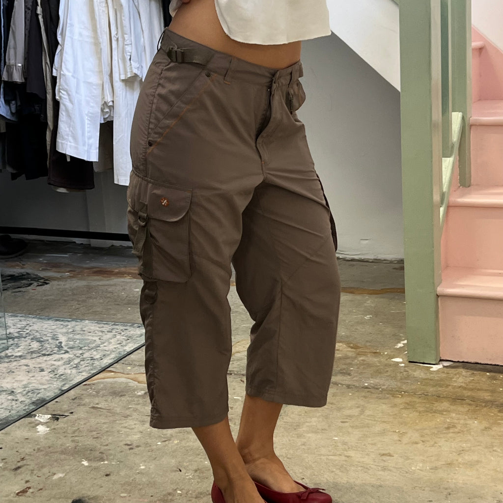 Brown cargo capris