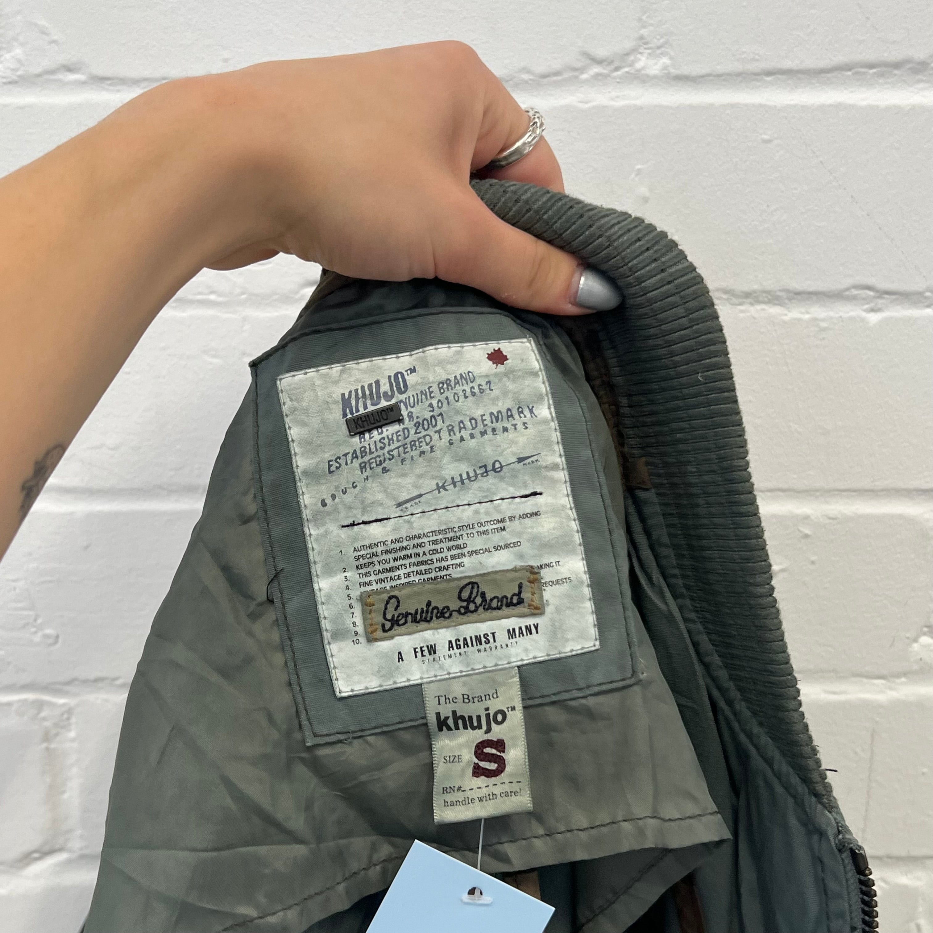Teal dark green zip up fitted utility style jacket