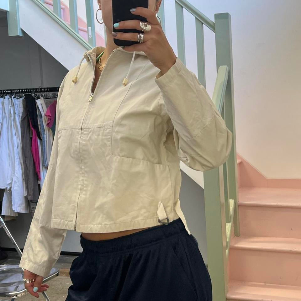 Terra nova cream light weigh zip up bomber