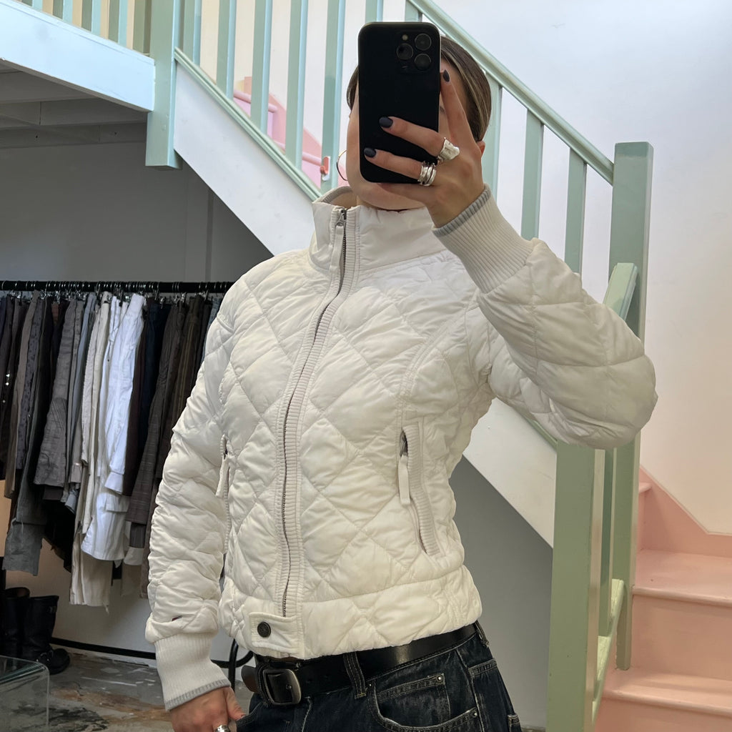 Tommy Hilfiger white puffer coat