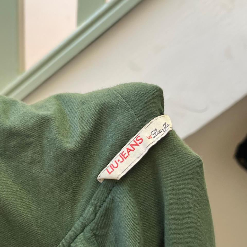 Liu Jo green silk hoodie