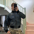 Terranova dark wash denim bomber
