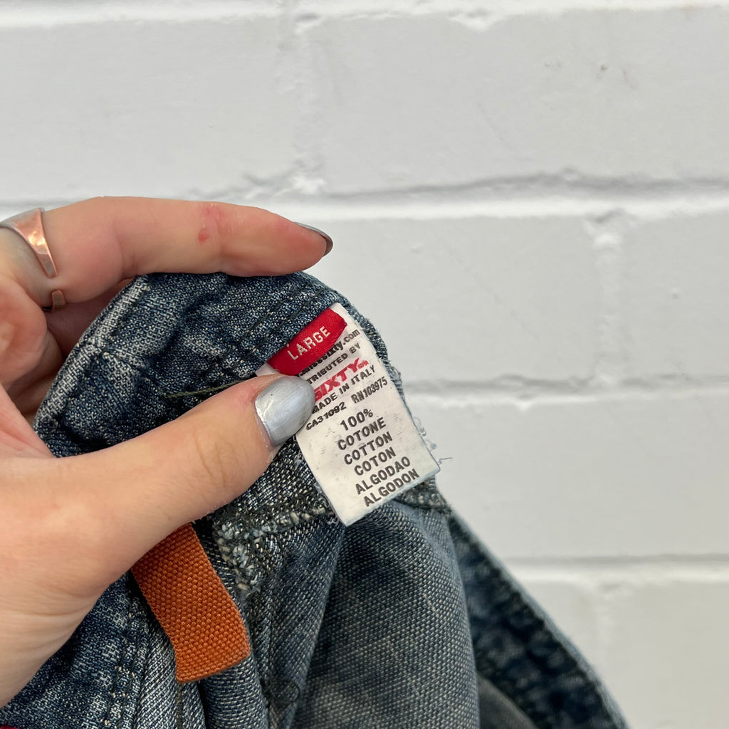 Miss Sixty low rise denim midi skirt