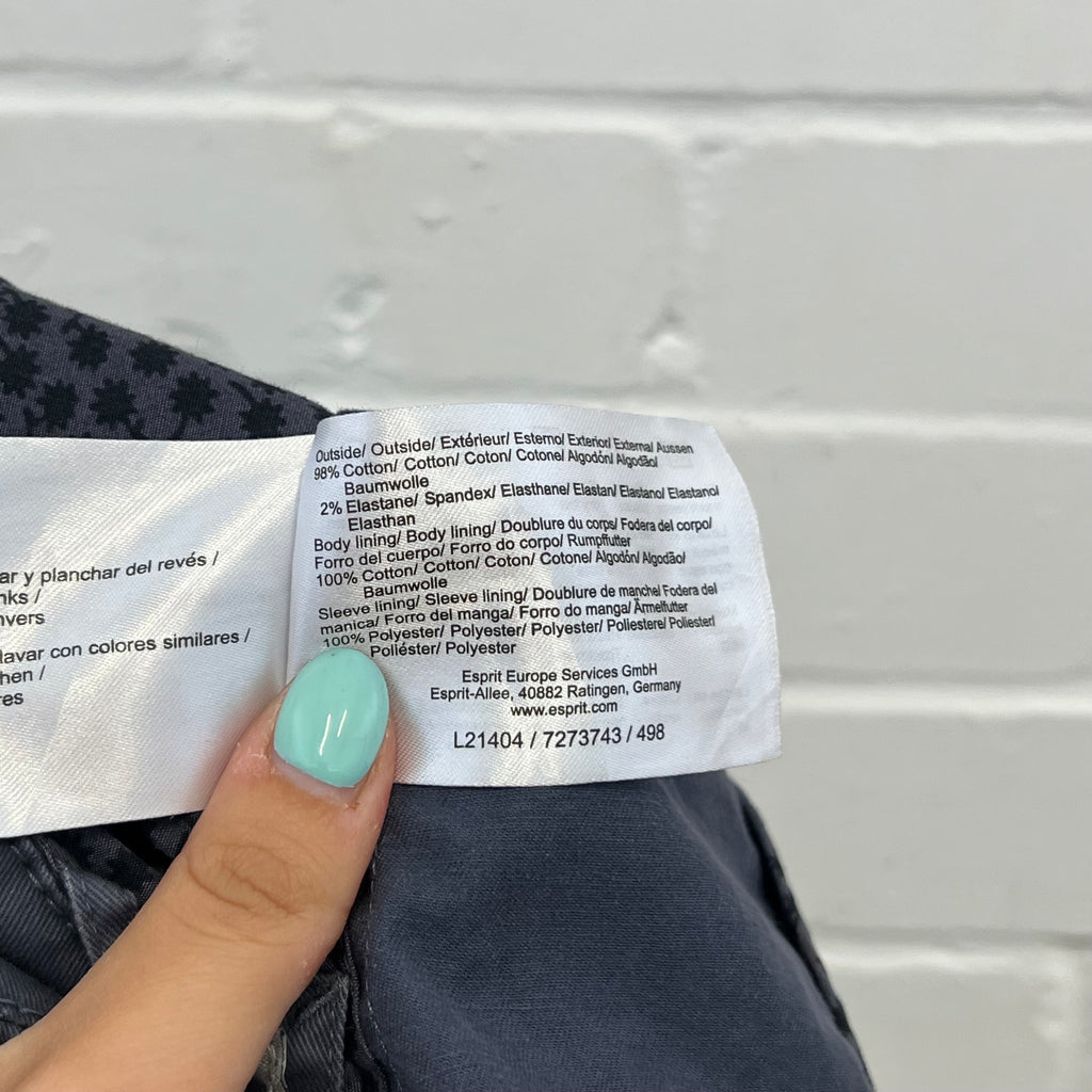 Grey Esprit button up fitted jacket