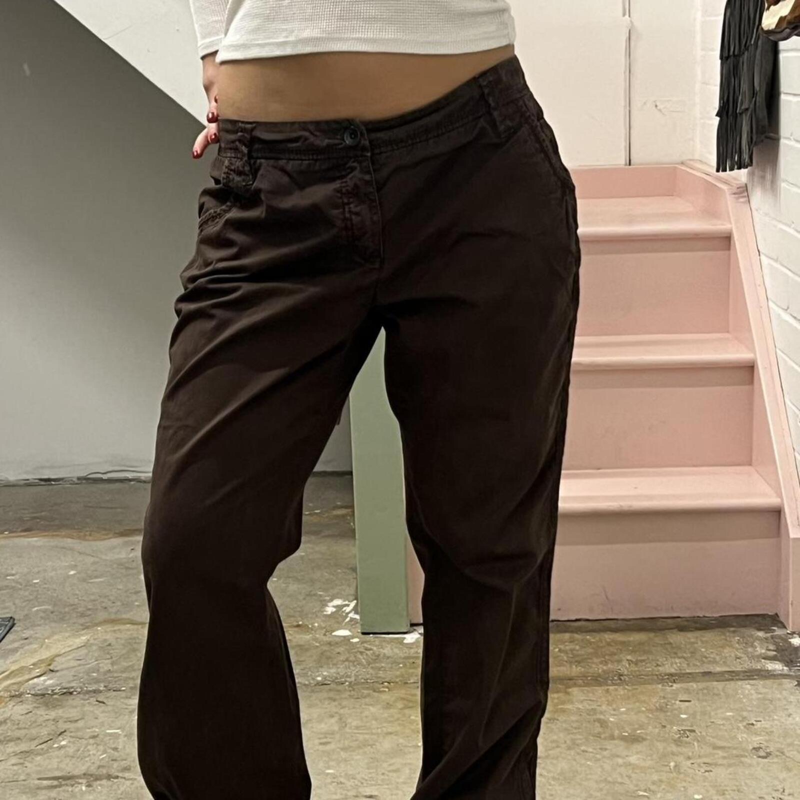Esprit wide leg baggy cargo trousers