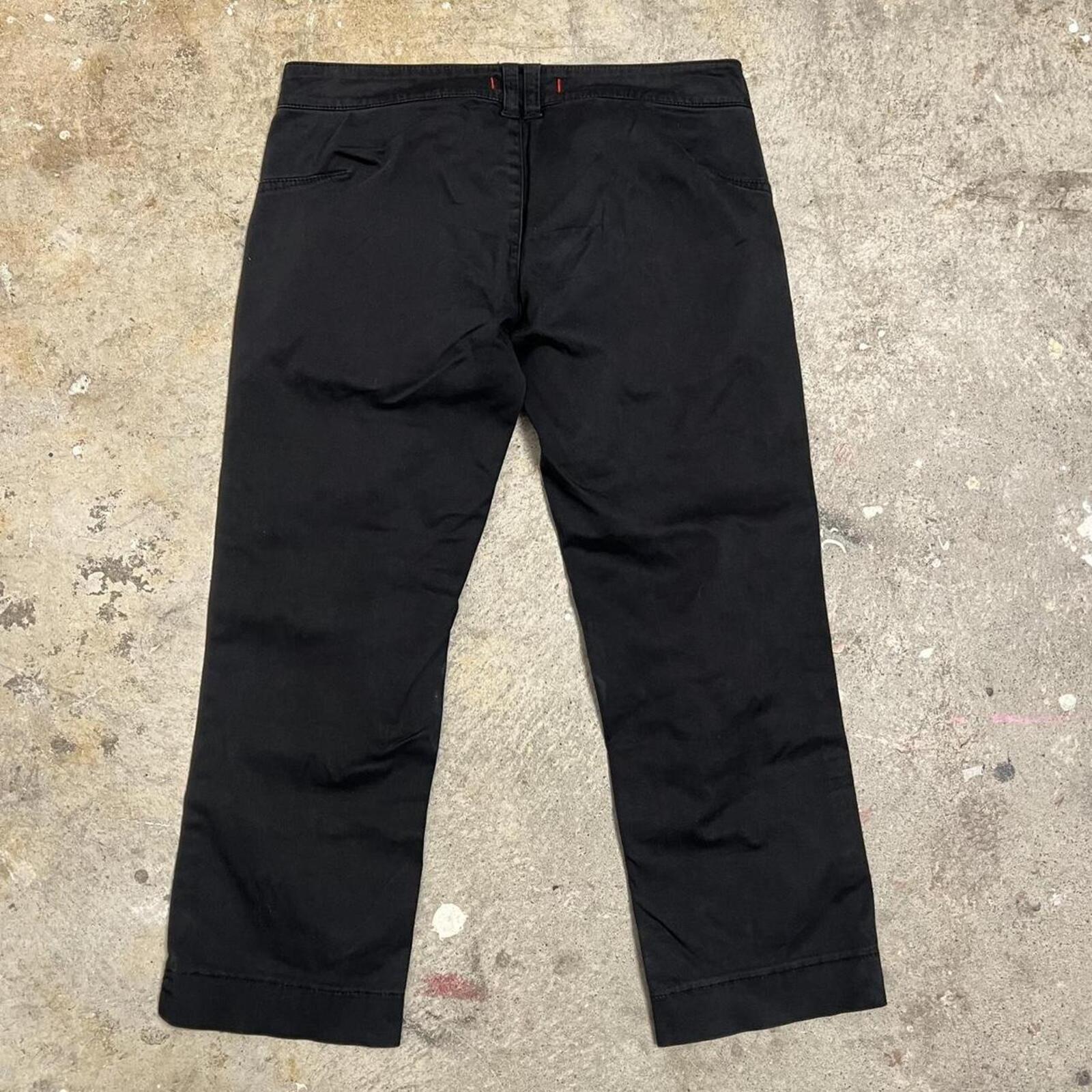 Phard black low rise tailored vintage capris