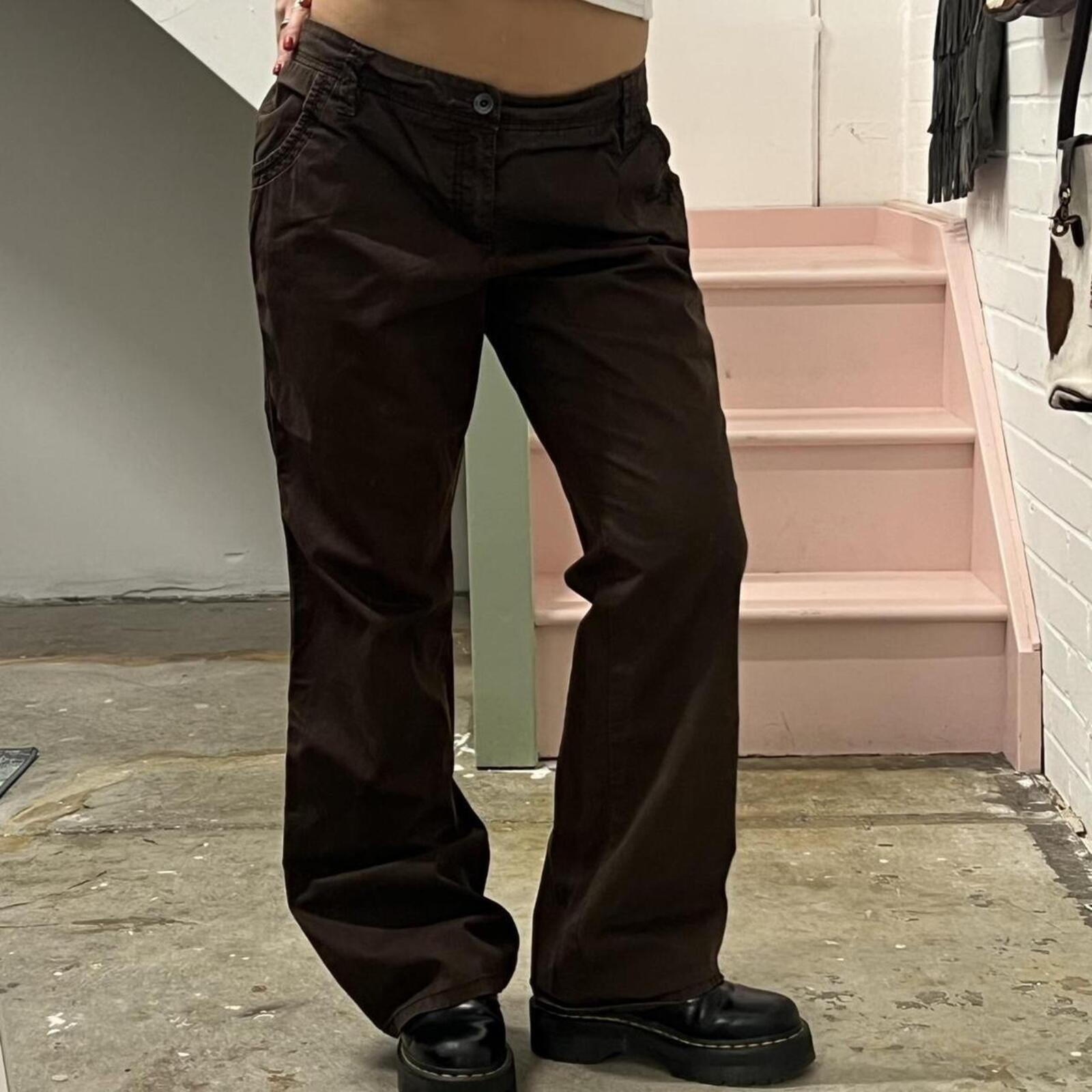 Esprit wide leg baggy cargo trousers