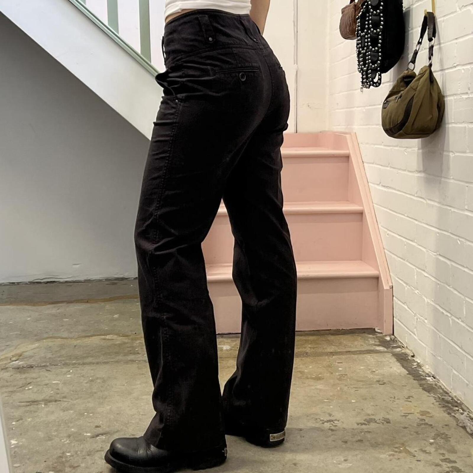 Mexx brown high rise tailored wide leg vintage trousers