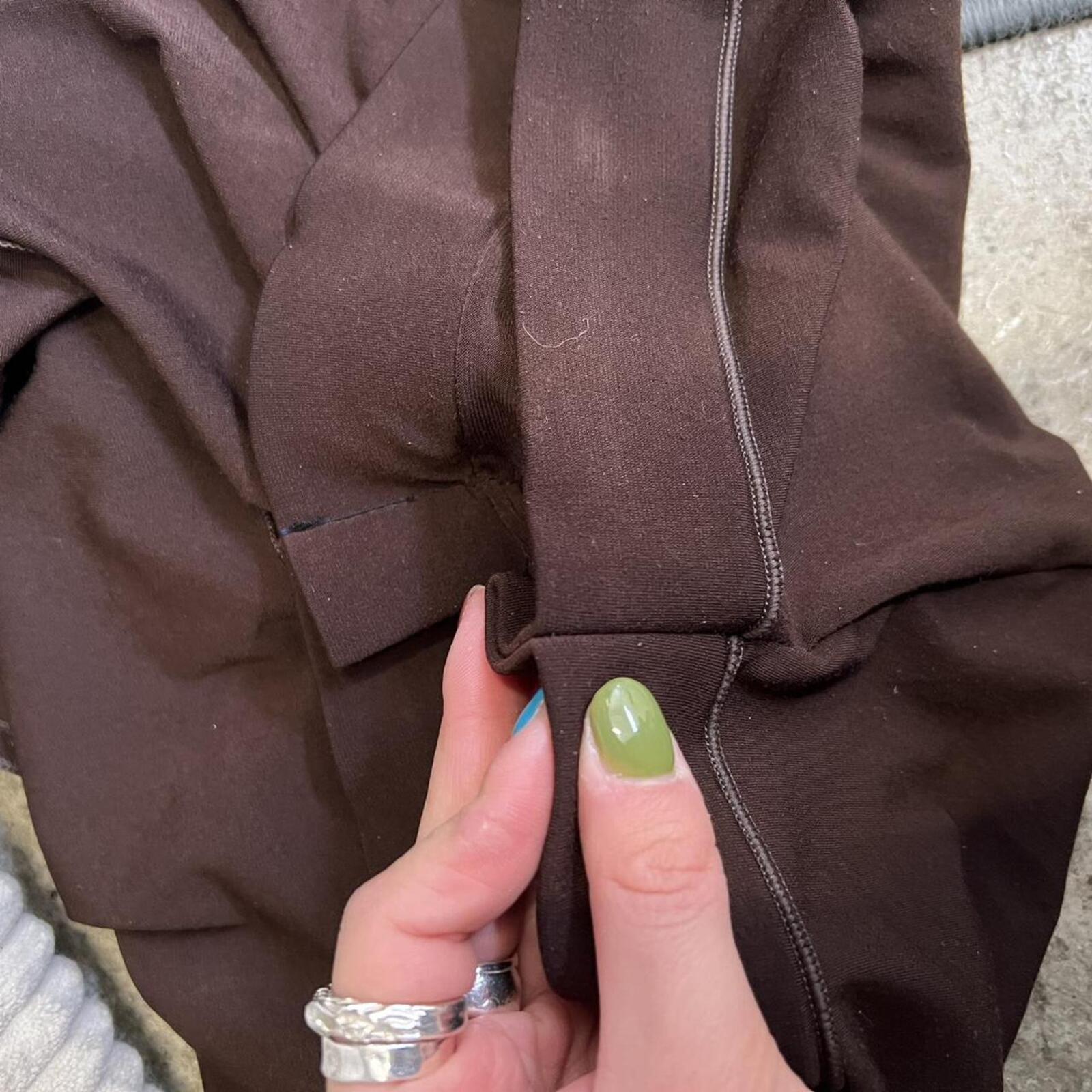 brown asymmetrical slinky floaty vintage midi skirt